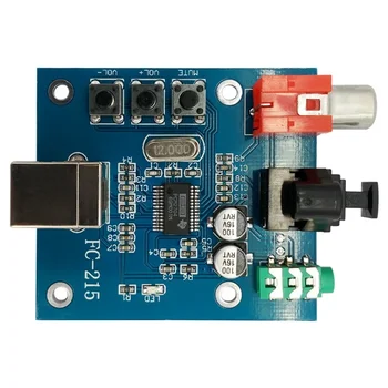 PCM2704 Audio DAC USB na S/PDIF Zvočne Kartice hifi DAC Dekoder Odbor 3,5 mm Analogni Koaksialni Optični Izhod Modula