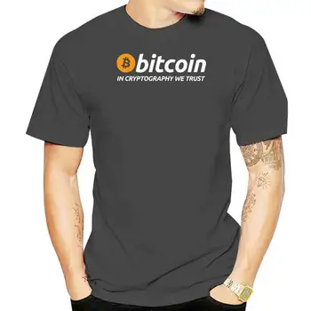 Bitcoin V Kriptografija Zaupamo O-Neck Majica S Kratkimi Rokavi Moški Denarne Valute Kapitala Sliko Po Meri Vrhovi Tshirt Black Svoboden Očeta Dan