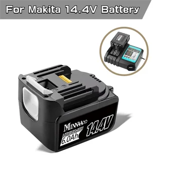 4Ah/5Ah/6Ah 14,4 V Litijeve Baterije Zamenjava Za Makita BL1430 LXT200 BL1415 194558-0 194559-8 194066-1 Z LED-Polnilnik