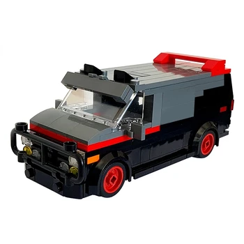 Gradnik A-Team Van v minifig poseben avto gasilskega raket, avto, letalo, Združljiv z lego tovornjak hiša ročno izdelane igrače