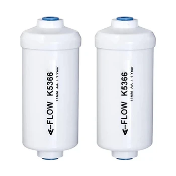 2 Kos Zamenjava Fluorid Vodni Filter K5366 Združljiv S Težo Vode, Filtriranje Sistem Za Čiščenje Elementov Enostavno Namestite