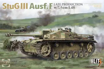 TAKOM 8015 1/35 Obsega StuG III Ausf.F Pozno Proizvodnje w/7.5 cm L48 Model Komplet