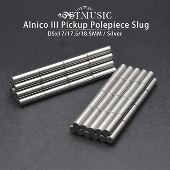 120pcs Alnico III Polepiece Slug D5x17/17.5/18,5 mm Alnico 3 Električna Kitara Bas Pickup Slug Pole Pickup Magnet Slug Palice
