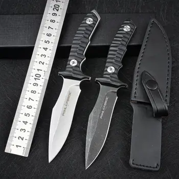 EOS Prostem Kampiranje Preživetje Lovski Nož D2 Jekla Fiksno Rezilo Noži Z Tulec Vojaško Taktično Za Moške