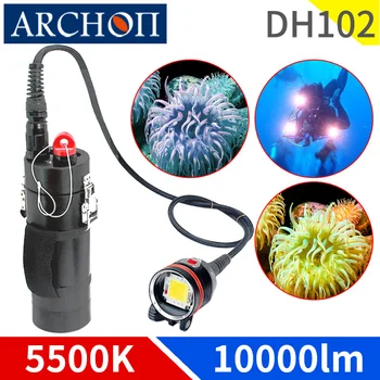 Archon Dh102 Velike Potapljanje Luči Dolgo Strel Max 10000 Lumnov Super Svetla Video Svetloba Podvodno 150 m Potapljanje Fotografija Fi