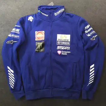 Novo MotoGP Rossi Yamaha motocikel majica jahanje racing obleko čisti bombaž majica priložnostne zadrgo jakna