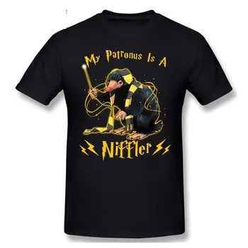 2021 Moda Graphic T-shirt Risank Anime Moj Patronus Je Niffler Kratek Rokav Priložnostne Moške O-vrat, 100% Bombaž majica Tee Vrh