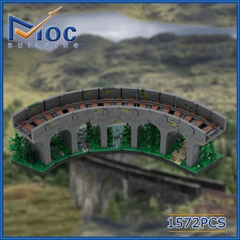 1572pcs Klasične filmske Scene MOC Glenfinnan Viadukt Gradnik Grad Model DIY Skupščine Opeke Igrače Za Otroke