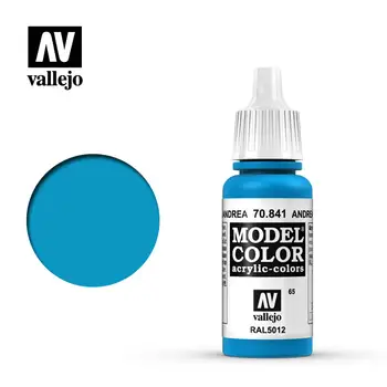 Vallejo Barve Akril model kolorit Španija AV 70841 065 Andrea Modra Akril na Vodni osnovi Modela Ročno Poslikane RAL5012