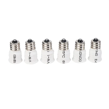 30-Pack-gnome E12, Da E14 Bele Žarnice Pretvornik LED Luči Imetnik Lučka Adapter Vtičnice Menjalec Visoke Kakovosti