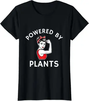 Powered By Rastline Retro Žensk Veganska Fitnes T-Shirt
