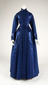 Revolucija je gruzijska Viktorijanski dobi Žogo Obleke 18. stoletja civilne vojne večerno obleko žogo obleke modre južni belle oblačenja obleke