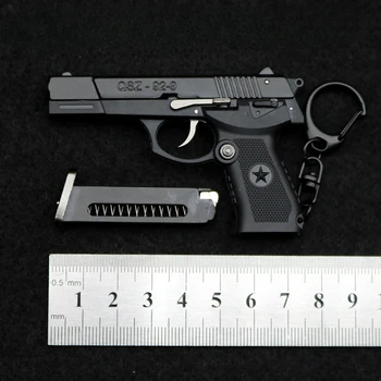 1: 3 Lupine Metanje Pištolo Modeli Mini QSZ92 Pol Kovinska Pištola Igrače Snemljiv Igračo Pištolo Ornament Obesek Ponaredek Pištolo za Odrasle Darilo