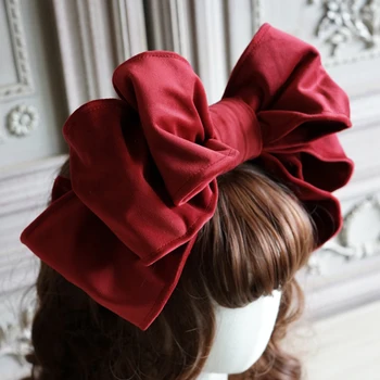 Prvotne strani za žamet z Lolita lok lase hoop lep harajuku kawaii Lolita headdress