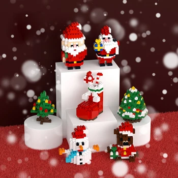 Božiček za otroke, da skupaj z opeko igrača Božično darilo model, animacija modela, otroške igre, Novo Leto, darila