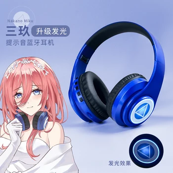 Anime Je Quintessential Quintuplets Nakano Miku Cosplay Moda Prenosni Krat Slušalke Brezžične Bluetooth Slušalke Študent