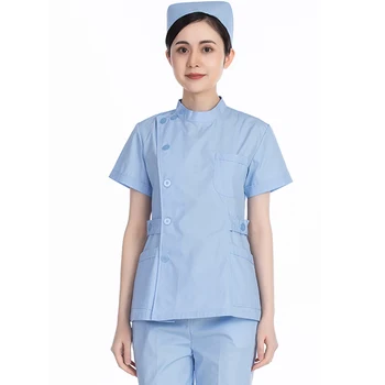 Poletne kratke moške/ženske tanke kombinezon uniforme, bolnišnica pet bolnišnica, ambulanta, zobna zdravstvena šola, bela/modra medicinska sestra enotna