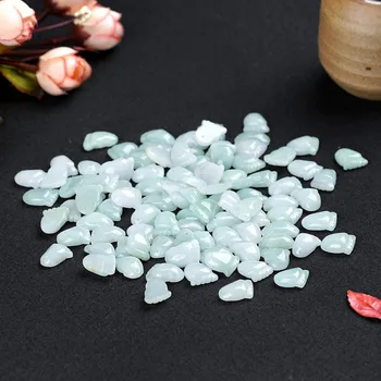 10PC Naravnih Jade Smaragdno Stopala 12 mm Kroglice Oprema DIY Bangle Čar Nakit Modni Ročno Izrezljane Srečo, Amulet