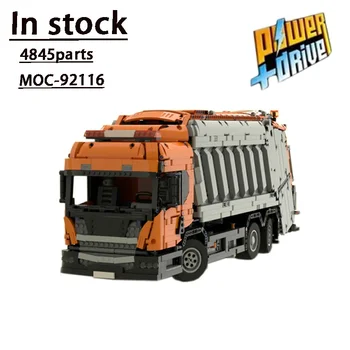 MOC-92116 RC Samodejno Smeti Zbiranje Tovornjak montažna Gradnja Bloka Model 4845 Deli po Meri Otroci Rojstni dan Darilo Igrača