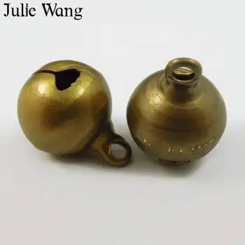Julie Wang 10-50PCS 12 mm Jingle Bells Čare Antično Bronasto Baker Modni Obesek, Zapestnico Keychain Nakit, Izdelava Dodatne opreme