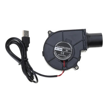 USB BBQ Fan Oglje Dimnik Starter Kuhanje Žar Električni Ventilatorji 7530 Dropship