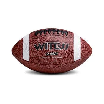 WITESS Velikost #9 Pralni Sešiti Rugby PU Usnje Ameriški Nogomet Uradni Tekmo Odraslih Moških Klubov Usposabljanje Oljčno Žogo