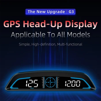 Avto je Hud, Head-up Zaslon Avto High-definition Gps Hitrosti Alarm prevožene poti Univerzalni Digitalni merilnik Hitrosti 6.6\