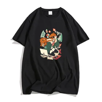 Persona 5 Futaba Sakura Prevelike majice MOŠKE Japonski Anime Lep Tshirts 100% Bombaž Visoke Kakovosti Tees Štirih Letnih časih, O-izrez