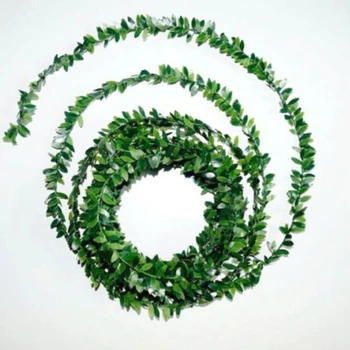 Za DIY Poročno Dekoracijo Zelenih Listov Umetno Venec Rattan, Umetni Venec Rattan 7.5 m Železna Žica, Vroče Nove Prodajo
