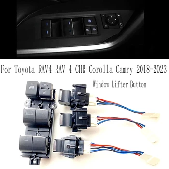 Osvetljeni LED Moč Window Lifter Stikalo Gumb Za Toyota RAV4 RAV 4 CHR Corolla Camry 2018-2023 Levo Vožnje iz Ozadja