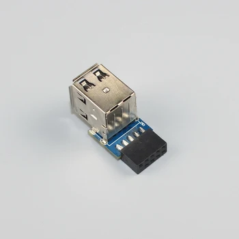 9pin Matično ploščo za 2 Vrata USB2.0 Dvojno USB 9-Pin Ženski Adapter Pretvornik PCB Board Kartice Extender Notranji Priključki Compter