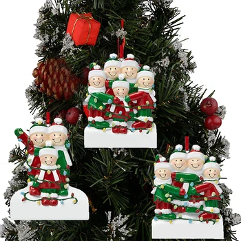 Božično Drevo Okraski Visi DIY Ime po Meri Osebnih Družino Obesek, Božični Okraski za Dom Navidad Darila, Novo Leto