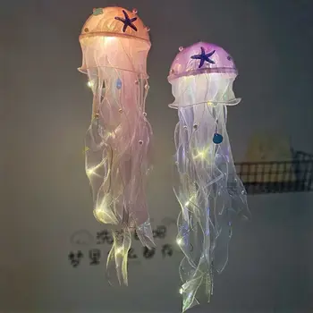 Svetilka Pod Morjem morska deklica Stranka Soba Dekoracijo Meduze Lučka za Air Visi Obesek Igrače za Otroke Postelji Vzdušje Lučka