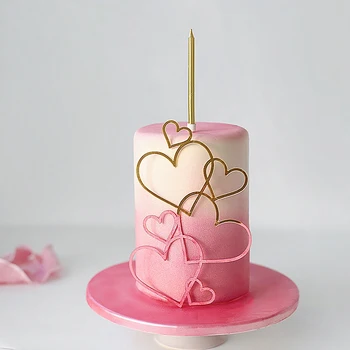 Srce Oblike Poročna Torta Pokrivalo Ljubezen Srce Torto Dekoracijo Valentinovo Sladico Stranka Dekoracijo
