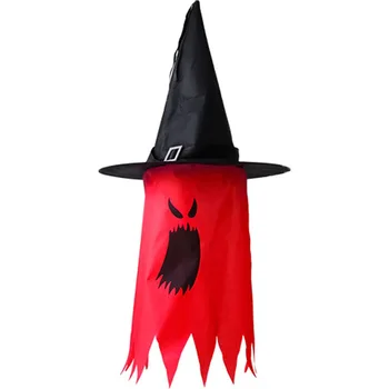 Wizarding Klobuk Halloween Dekorativni Klobuk Multicolor Žareče Wizarding Klobuk Krilo Fantom Obesek Strani, Postavitev Opornikov Odlikovanja