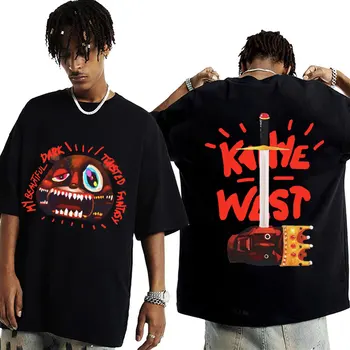 Kanye West College Osip Medved Majica s kratkimi rokavi Moški Ženske Obleke Hip Hop Gothic T-shirt Harajuku Prevelik Bombaža T-Srajce Ulične