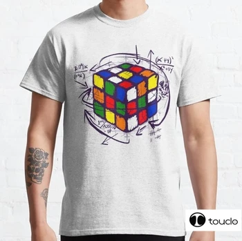 Rubiks Matematiko Na Svetlobo Moški T-Shirt Smešno Natisnjeni Hlače Rokavi T-Shirt Moda Priložnostne Vrhovi & Tees Blagovne Znamke Unisex Oblačila