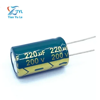 10pcs/veliko 220UF 200v 220UF aluminija elektrolitski kondenzator velikost 18*30 mm 20%