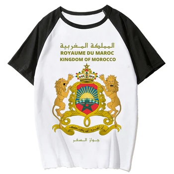 Maroc Maroko t-majice ženske Y2K manga harajuku Tee dekle manga oblačila