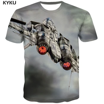 2023 blagovne Znamke Vojaške T-shirt Moški Vojne Shirt Tiskanje Zrakoplova Anime Obleko Oblak, T-majice 3d Kratek Rokav Punk Rock Modni T-shirt