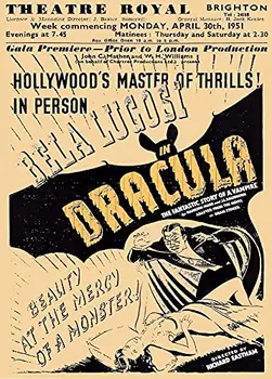 Vampir Bela Lugosi v Živo Na Odru, v Dracula Steni Plakat Tin Prijavite Letnik BBQ Restavracija Večerja Sobo, Cafe, Trgovino Dekor