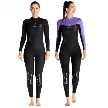 3 MM, toplo potapljaško obleko, odebeljena jumpsuit, dolgo sleeved potapljaško obleko, prevelik, surfanje in potapljanje na vdih pozimi plavati obleke
