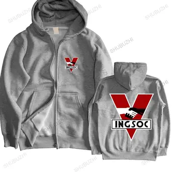 blagovne znamke moških jeseni hoodie Mens 1984 ANGSOCA George Orwell zadrgo Big Brother Stiski Design Bladerunner moški Šport hoodies