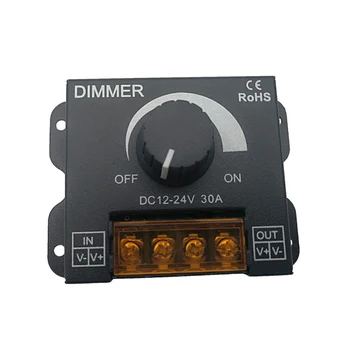12V 24V Dimmer LED Krmilnik Preklopi 30A 360W Regulator Napetosti Nastavljiv Za LED Trak Svetlobe Žarnice Zatemnitev Senčniki Krmilnik