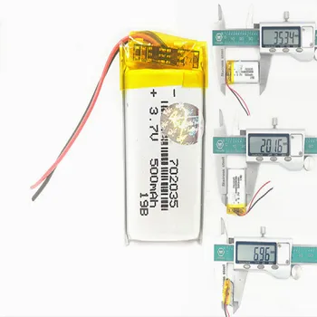 Liter energijo baterije Dobro Qulity 3,7 V,500mAH 702035 Polimer litij-ionska / Litij-ionska baterija za tablični računalnik BANKE,GPS,mp3,mp4