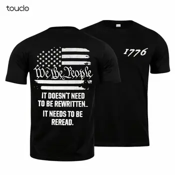 Novo 1776 - Smo Ljudje Domoljubni Ameriški T-Shirt Polni Velikosti Unisex S-5Xl Xs-5Xl po Meri Darilo Kratek Rokav Smešno Tee Majice
