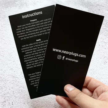 Prilagodite izdelek、Luxury Black Meri Povabilo Podjetja Papir, Kartice Navodilo Kartice Vstavite Prilagojene Hvala Kartice S Lo